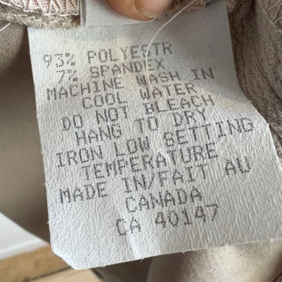 Vintage Made in Canada Meg Shop Large Faux Leather Long Bell Sleeve Mini Dress - Picture 9 of 16